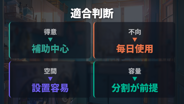 縦型乾燥が向いている家庭と向かない家庭の境目