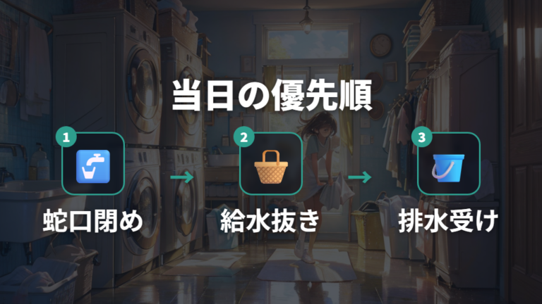 引っ越し当日に水抜きを忘れたら間に合うか