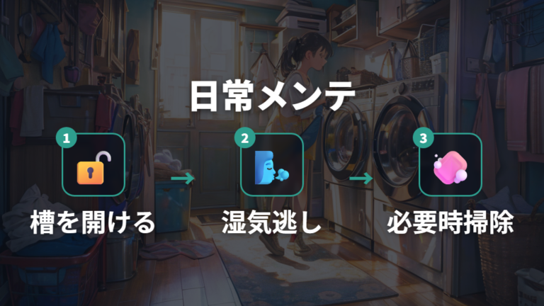 カビ対策の手順を日常メンテに落とし込む