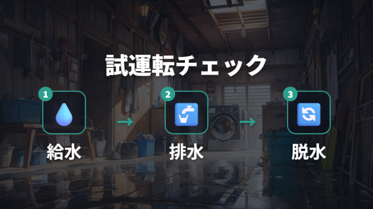 設置後の試運転と定期チェックで水漏れやズレを防ぐ