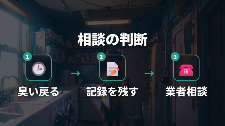 下水臭がする場合の対処で業者や管理会社に相談する目安