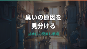 洗濯機排水溝のにおいは何が原因?下水臭を消す掃除と封水切れの見分け方