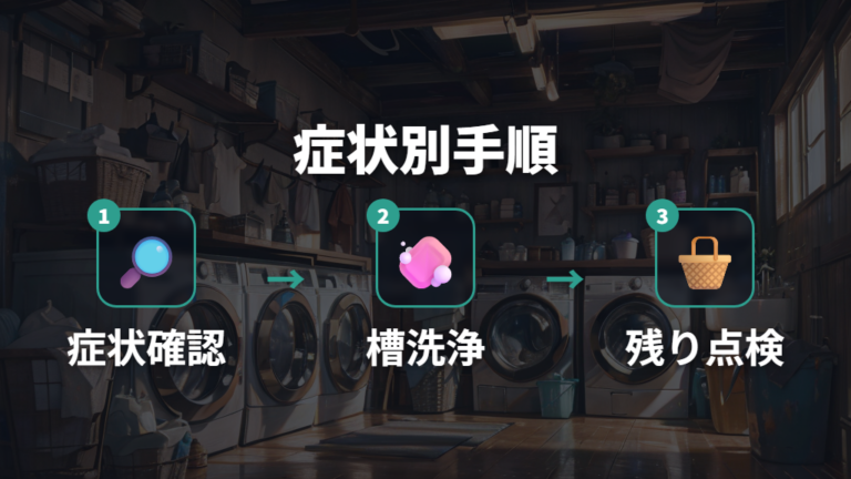 洗濯槽のカビを落とす基本手順を症状別に整理する