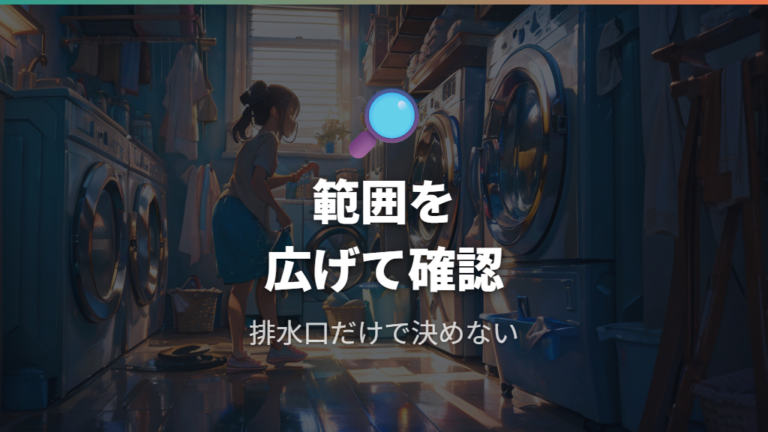 洗濯槽やホースが臭う場合は排水溝以外も疑う