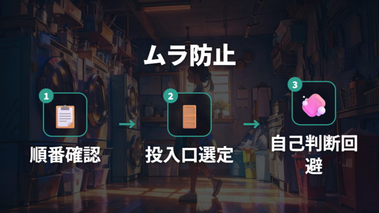 投入口と使うタイミングでムラや誤投入を防ぐ