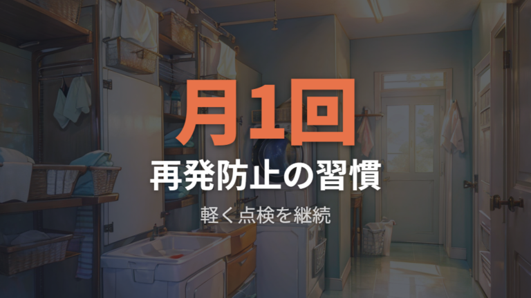 排水口のにおいを再発させない頻度と予防習慣