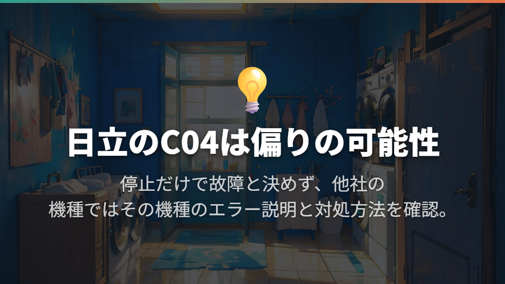 脱水できないときは偏りとエラー表示を確認する