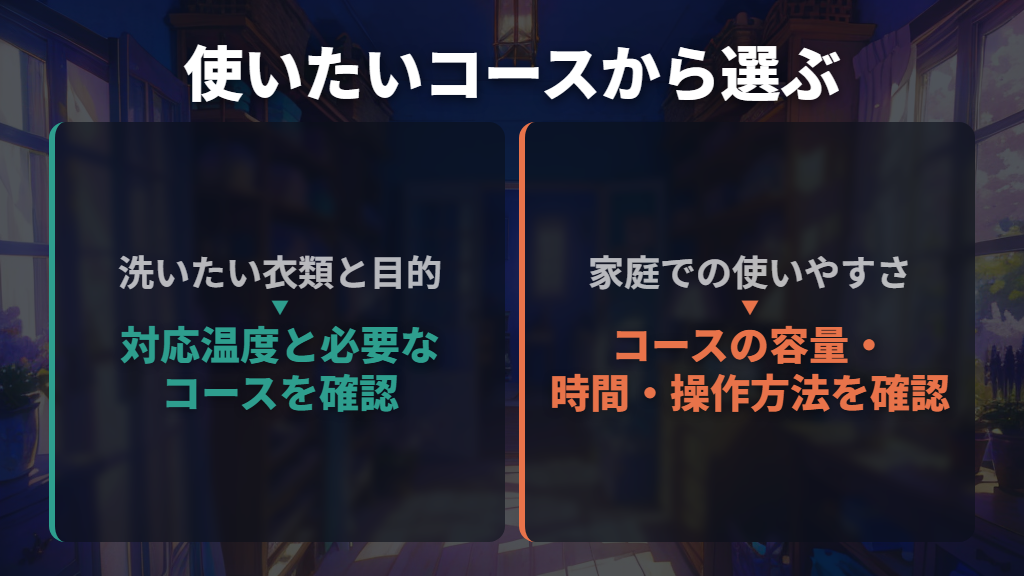 温水機能は必要?縦型・ドラム式とも使うコースから選ぶ
